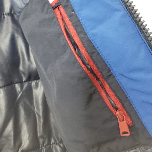 Tommy Hilfiger Taslan Retro Puffer Jacket Royal Blue And White Size Medium - Picture 7 of 11